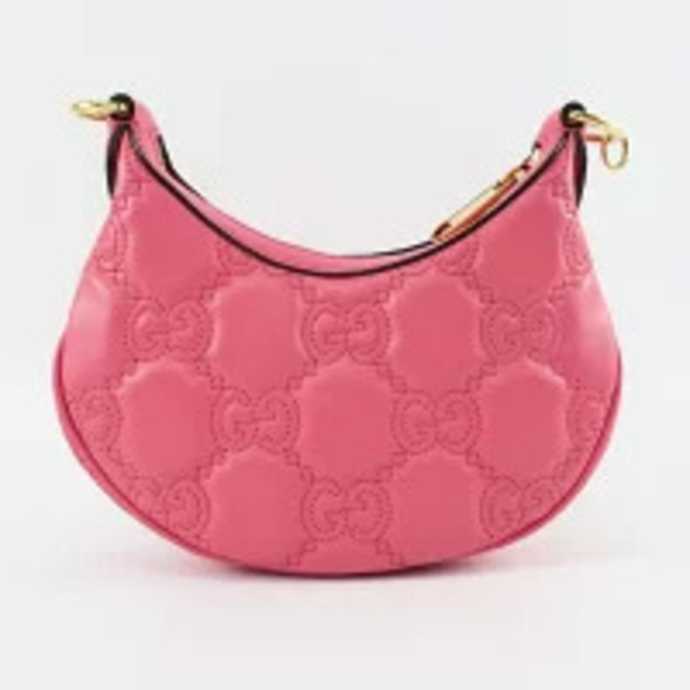 Gucci Handbag Matelasse Shoulder GG Bag Pink Double G
